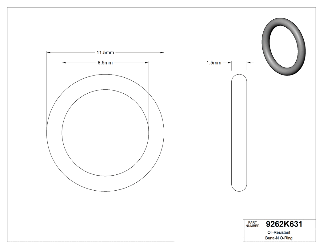 Technical drawing - 9262K631